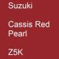 Preview: Suzuki, Cassis Red Pearl, Z5K.